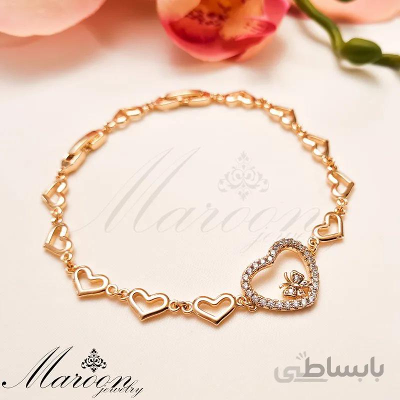 دستبد قلب و پروانه مارون CD124