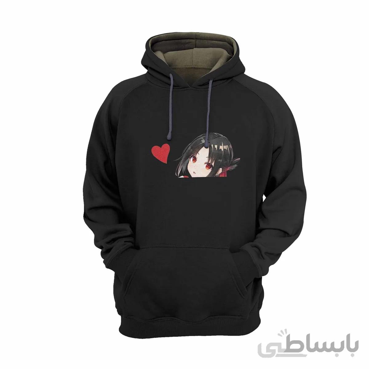 هودی مشکی طرح انیمه کاگویا ساما: عشق جنگ است Kaguya-Sama: Love Is War کد KCT10457 کد 285167