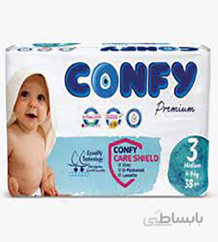 پوشک بچه Confy سایز 3، 38 عددی