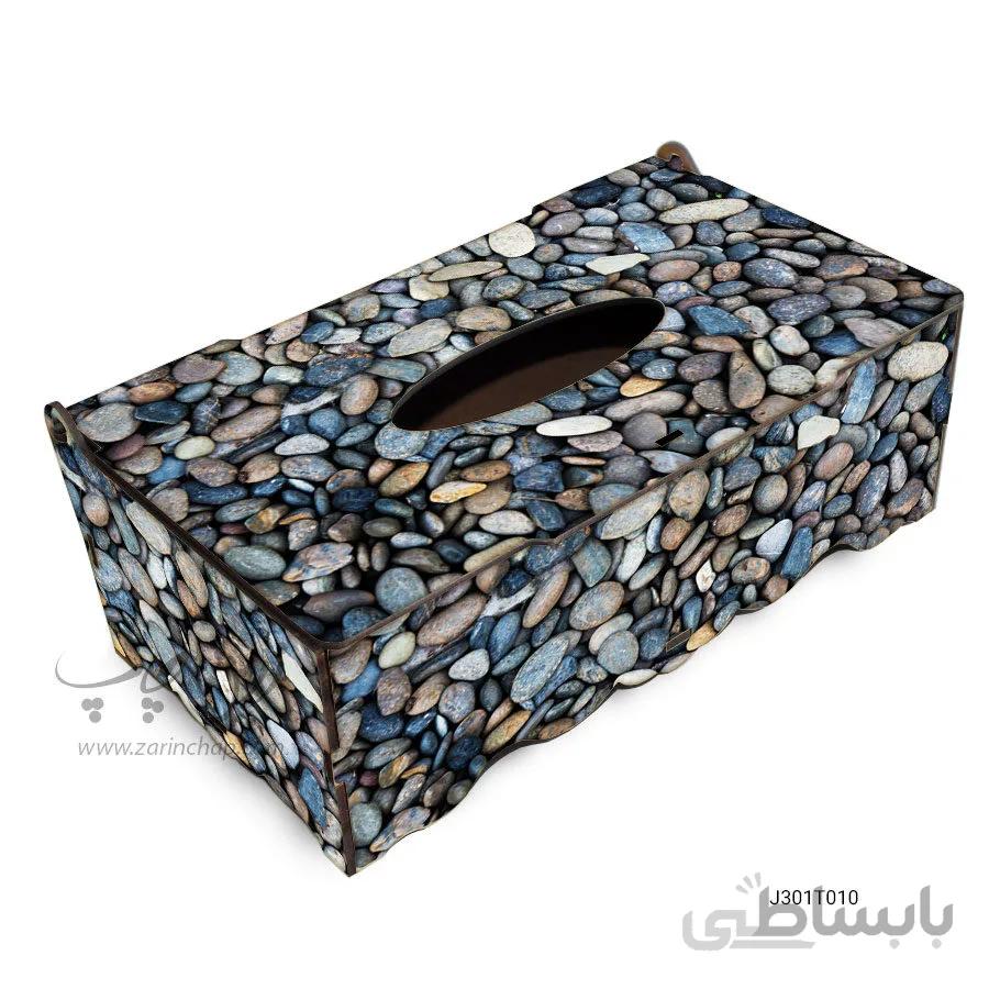 جعبه دستمال کاغذی MDF با طرح مدل J301T010