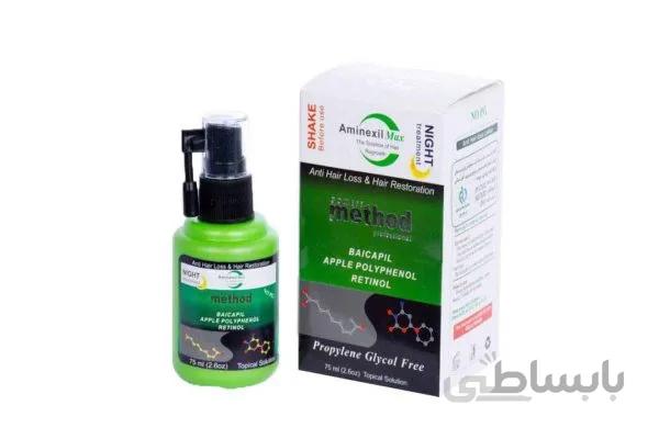 لوسیون تقویت کننده و ضد ریزش مو متد مدل شب حجم 75 میلی لیتر