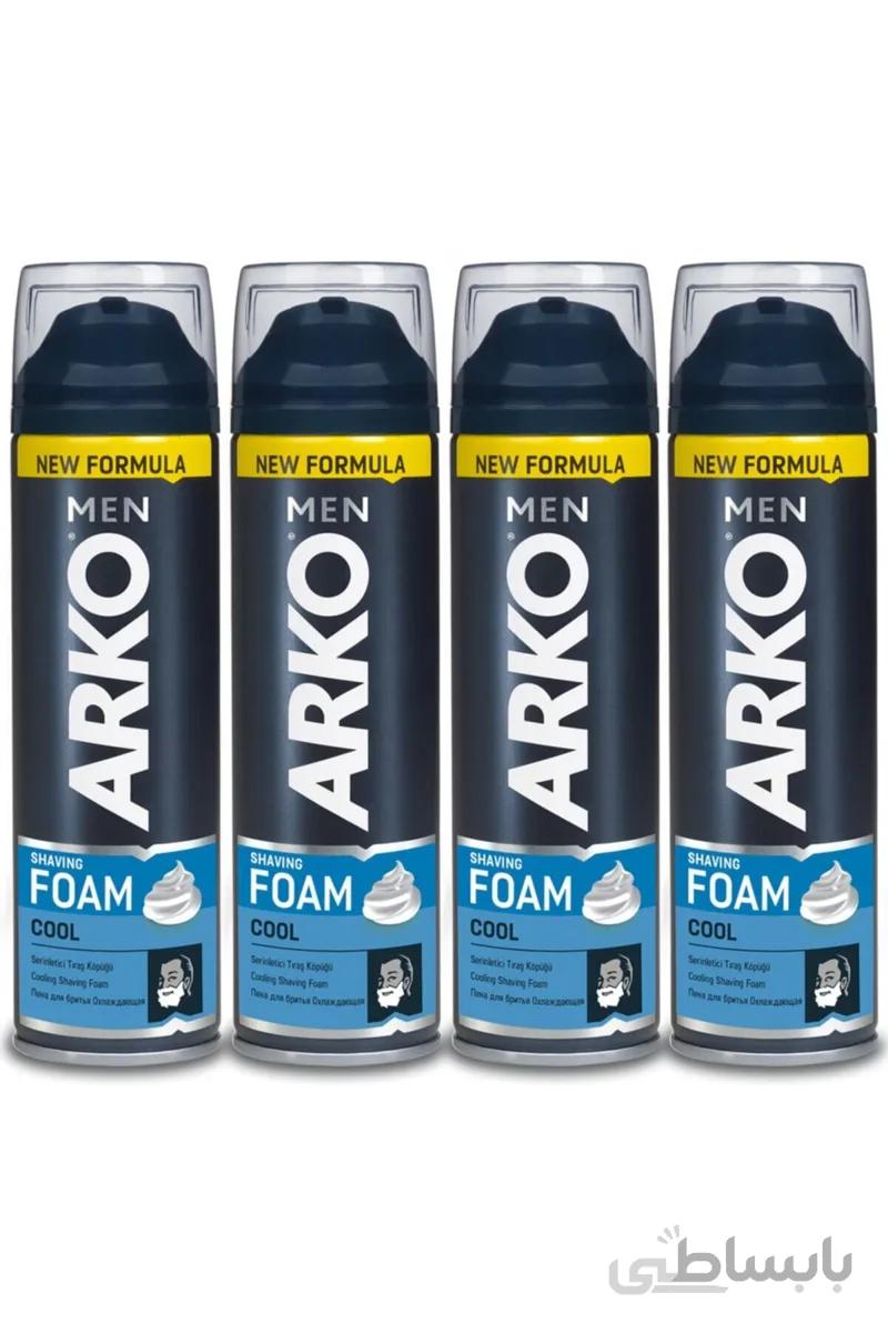 Arko Men فوم اصلاح مردانه Cool 4x200ml