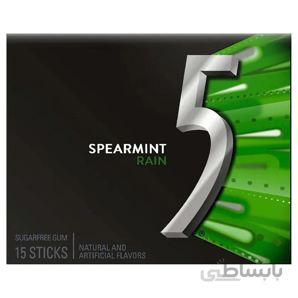 آدامس فایو بدون شكر طعم نعنا ملایم 15 عددی ا Five gum without sugar, mild mint flavor, 15 pieces