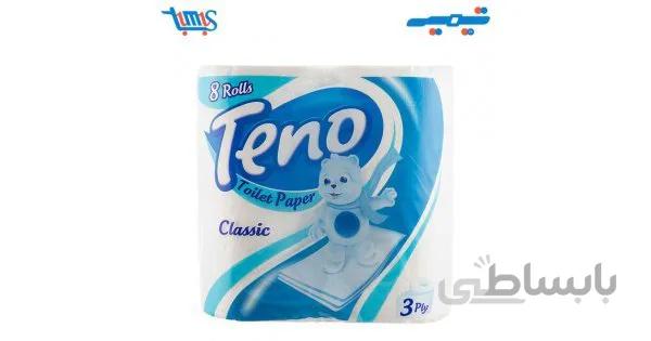 دستمال توالت تنو 8 قلو