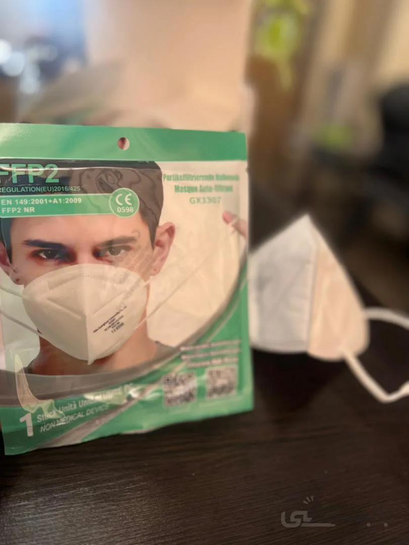 ماسک 24 عددی KN95 اسپانیایی برند YIWU با لایسنس FFP2