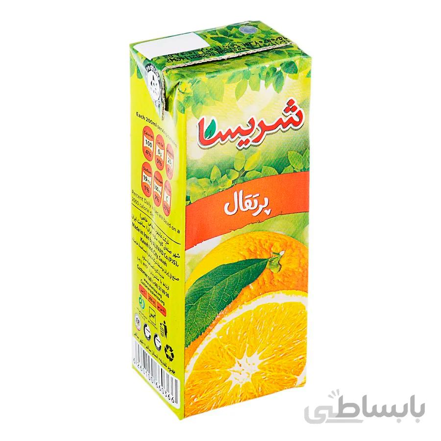 آبمیوه پرتقالی شریسا (200 سی سی)