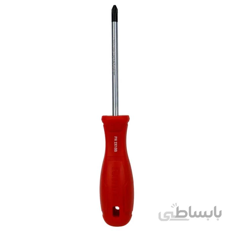 پیچ گوشتی چهارسو دسته TPR سایز 6x100 میلی متر رونیکس مدل Ronix RH-2873