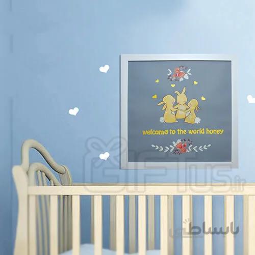 تابلو نقاشی سه خرگوش