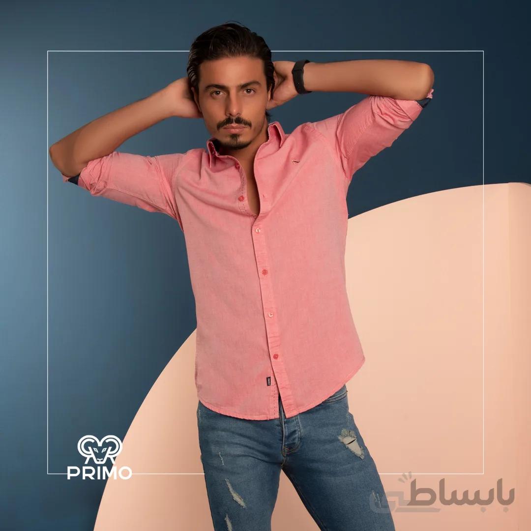 پیراهن پنبه مردانه مدل ساده 236504