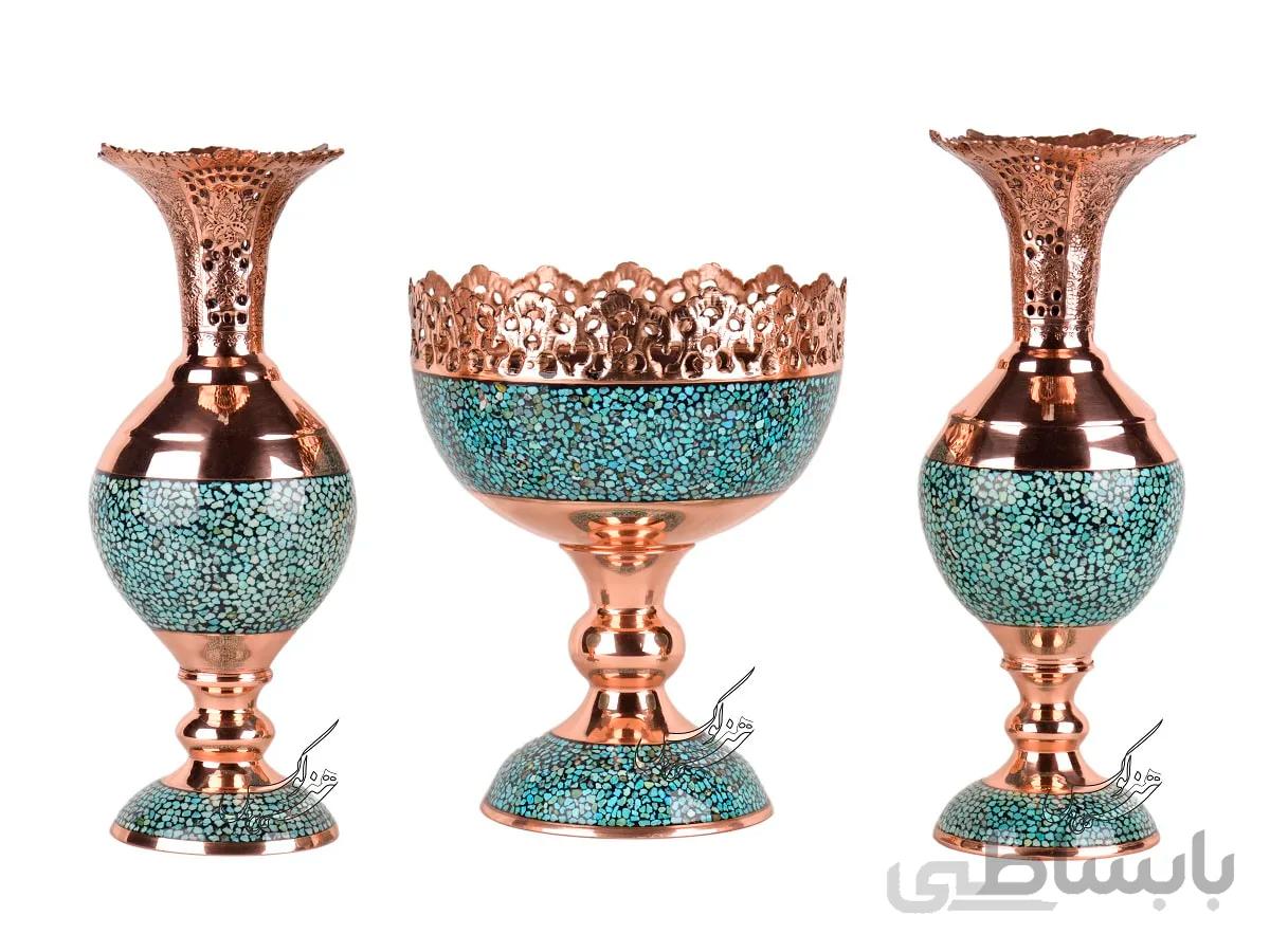 ست آجیل خوری و سنبلدان فیروزه کوبی