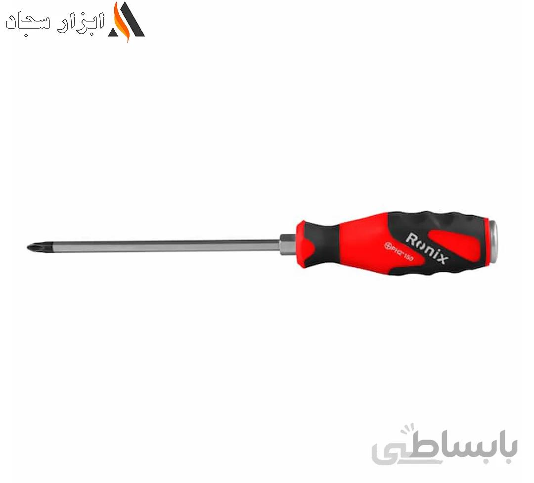 پیچ گوشتی تکی دسته TPR ضربه خور چهار سو مدل RH-2971