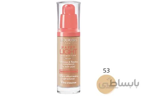 بورژوا کرم پودر هپی لایت 53 Bourjois Happy Light Foundation