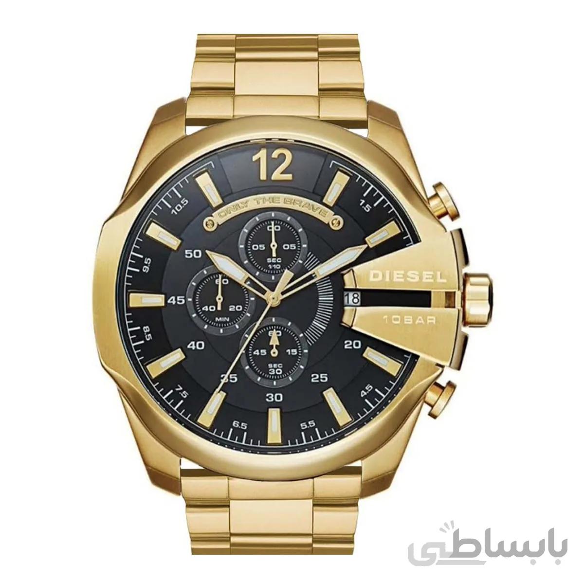 ساعت دیزل شاخدار طلایی مدل DZ-4360