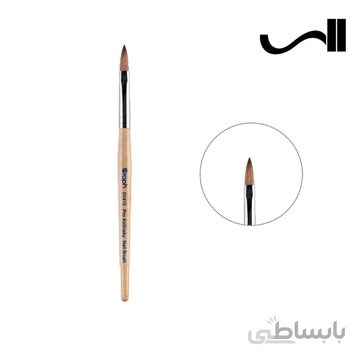 قلم موي کاشت ناخن اشکي گراف سايز 10