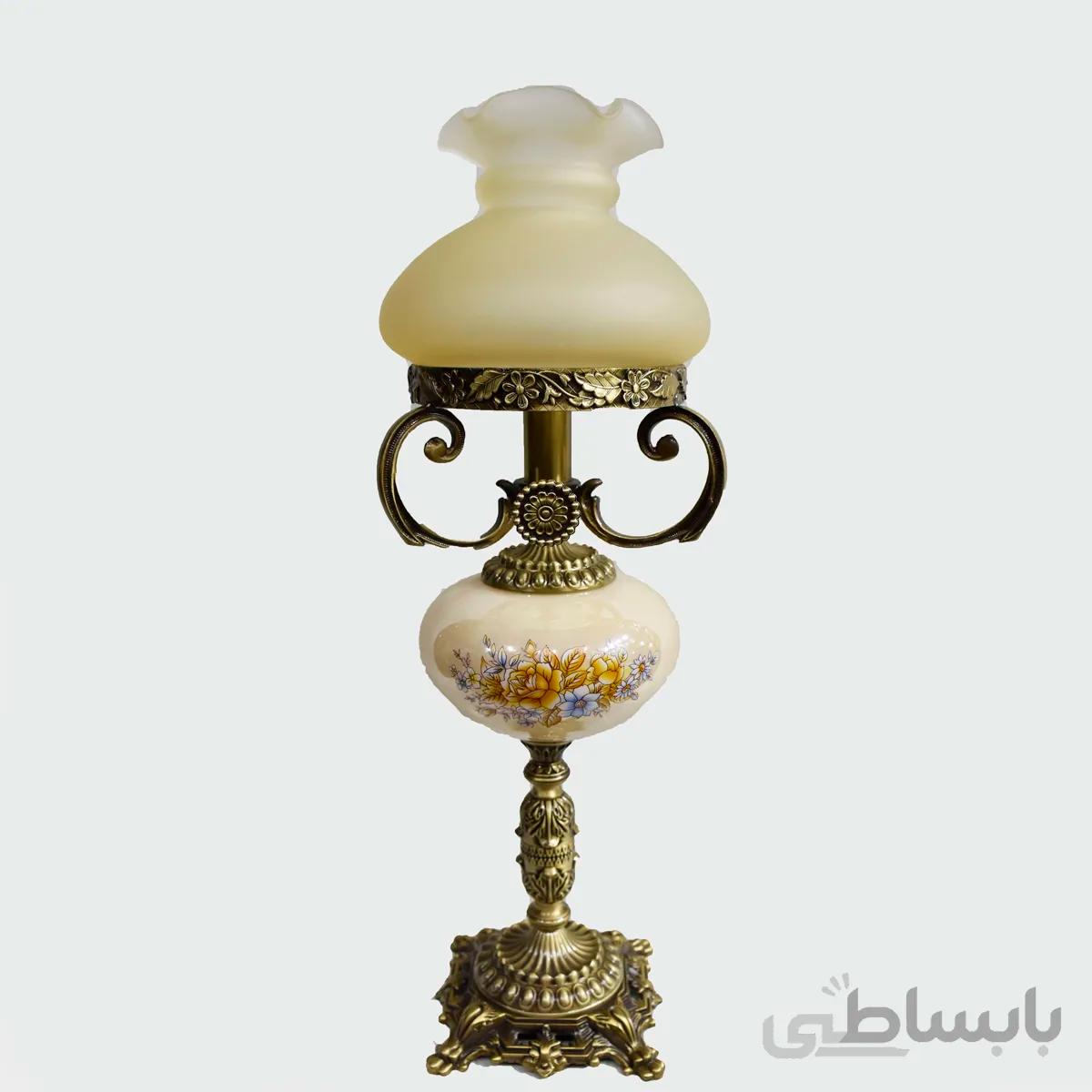 اباژور کرم طرحدار پایه برنز