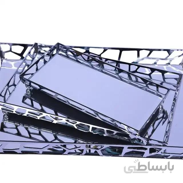 سینی آینه ای سالی نو طرح سنگی