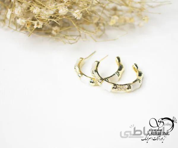 گوشواره زنانه طرح طلا کد 5803