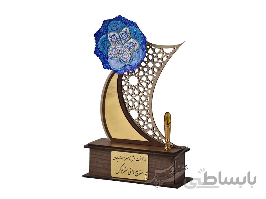 تندیس میناکاری مشبک دارای جا قلمی