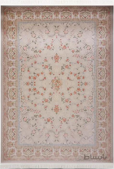 فرش ماهریس مهتاب کرم 1200شانه تراکم 3600 ا mahris-mahtab-c