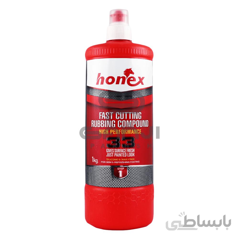 پولیش زبر هانکس پولیش مخصوص بدنه خودرو Honex Fast Cutting Rubbing Compound مدل 33