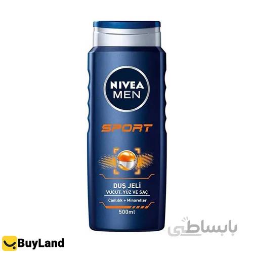 شامپو سر و بدن مردانه نیوا مدل Sport حجم 500 میلی لیتر ا Nivea Sport Shower Gel For Men 500ml