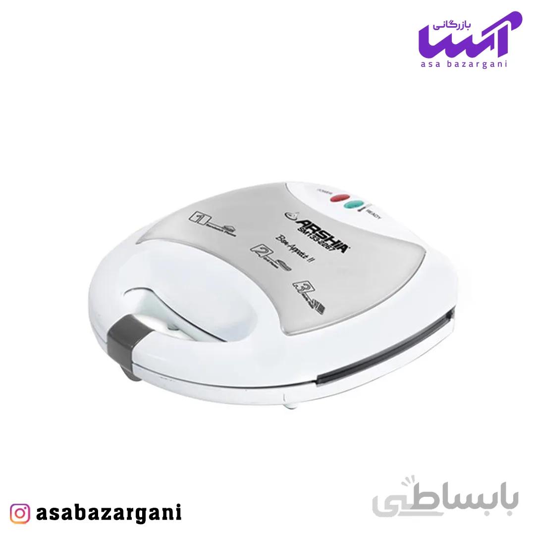 ساندویچ ساز سه کاره سفید عرشیا مدل2514