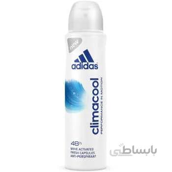 اسپری ضد تعریق زنانه آدیداس مدل Climacool حجم 150 میلی لیتر ا Adidas Climacool Anti-Perspirant Spray For Women 150ml