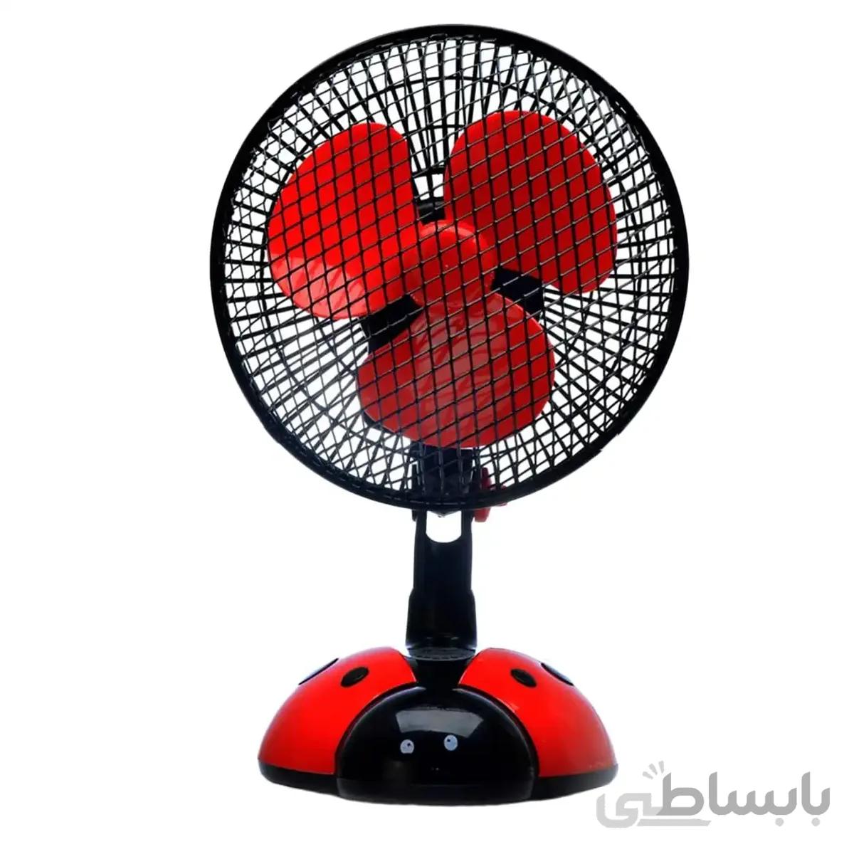 پنکه رومیزی چرخشی کفشدوزک کد 01814