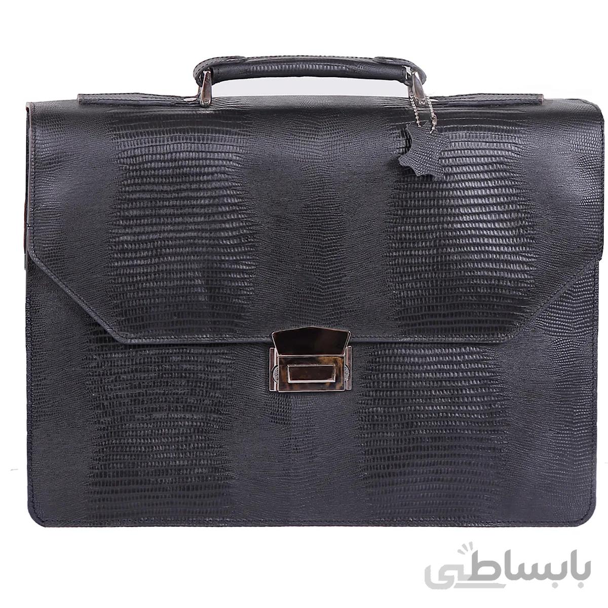 کیف اداری چرم مدل DARK LIZARD