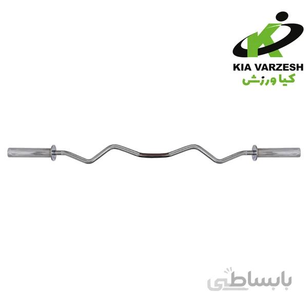 میله هالتر مدل AK130 آستیندار خم سایز 130 سانتیمتر ا Barbell model AK130 with bent sleeves, size 130 cm
