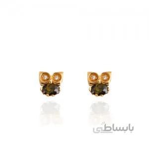 گوشواره طلا زنانه طرح جغد کد CE391