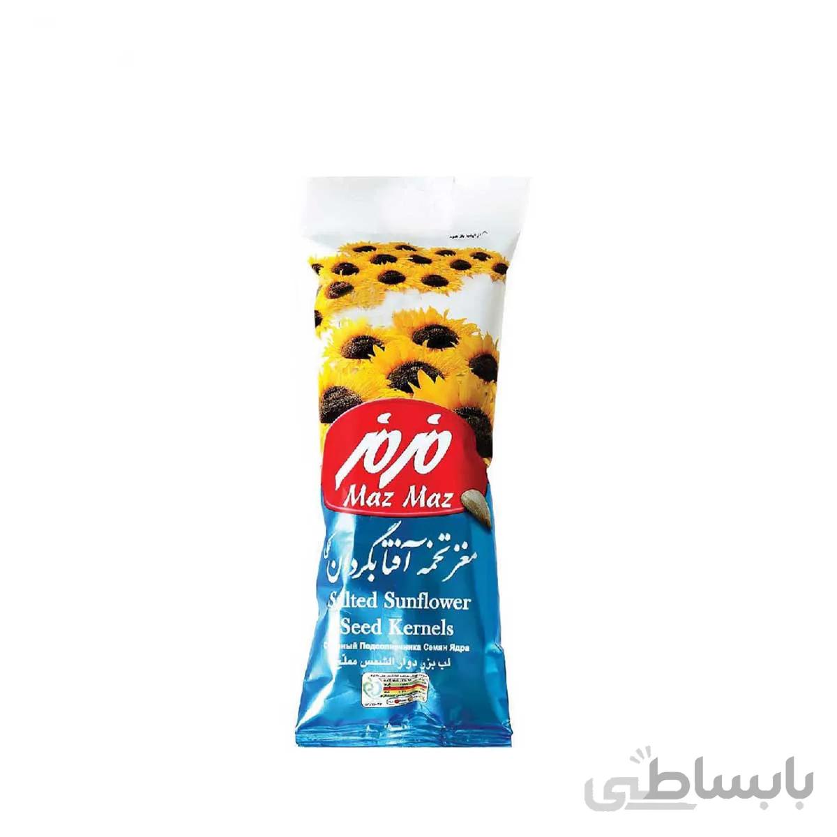 مغز نمکی تخمه آفتابگردان مزمز مقدار 40 گرم