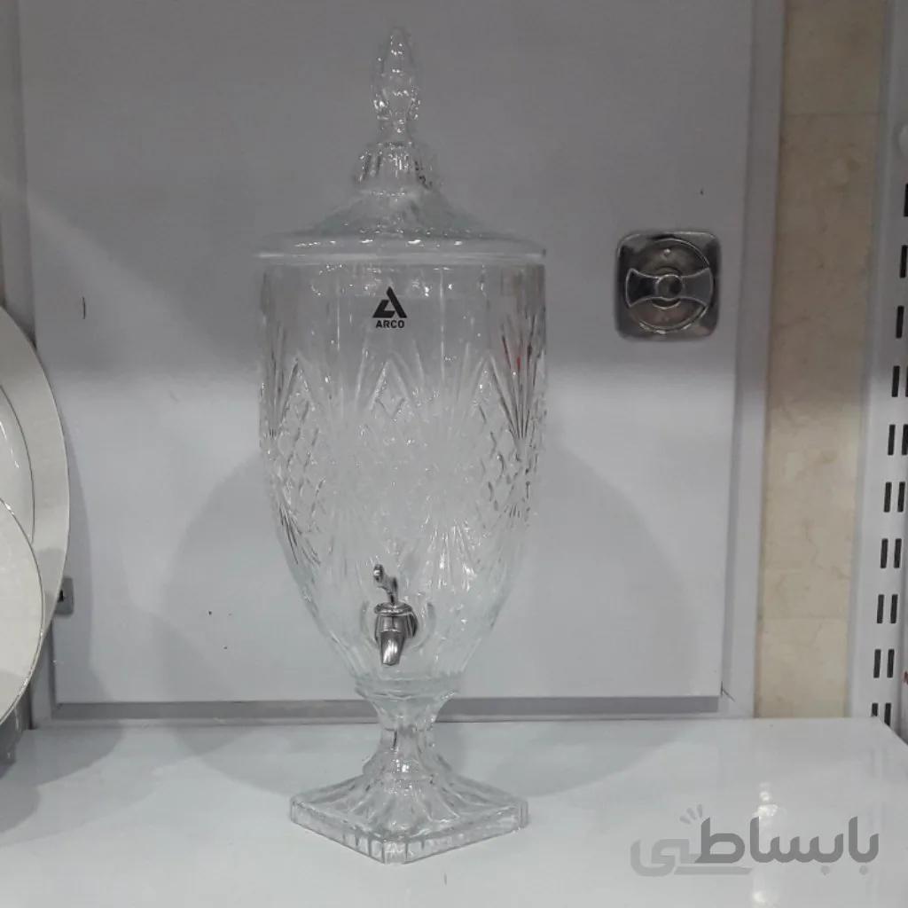 کلمن شربت شیشه آرکو طرح دار
