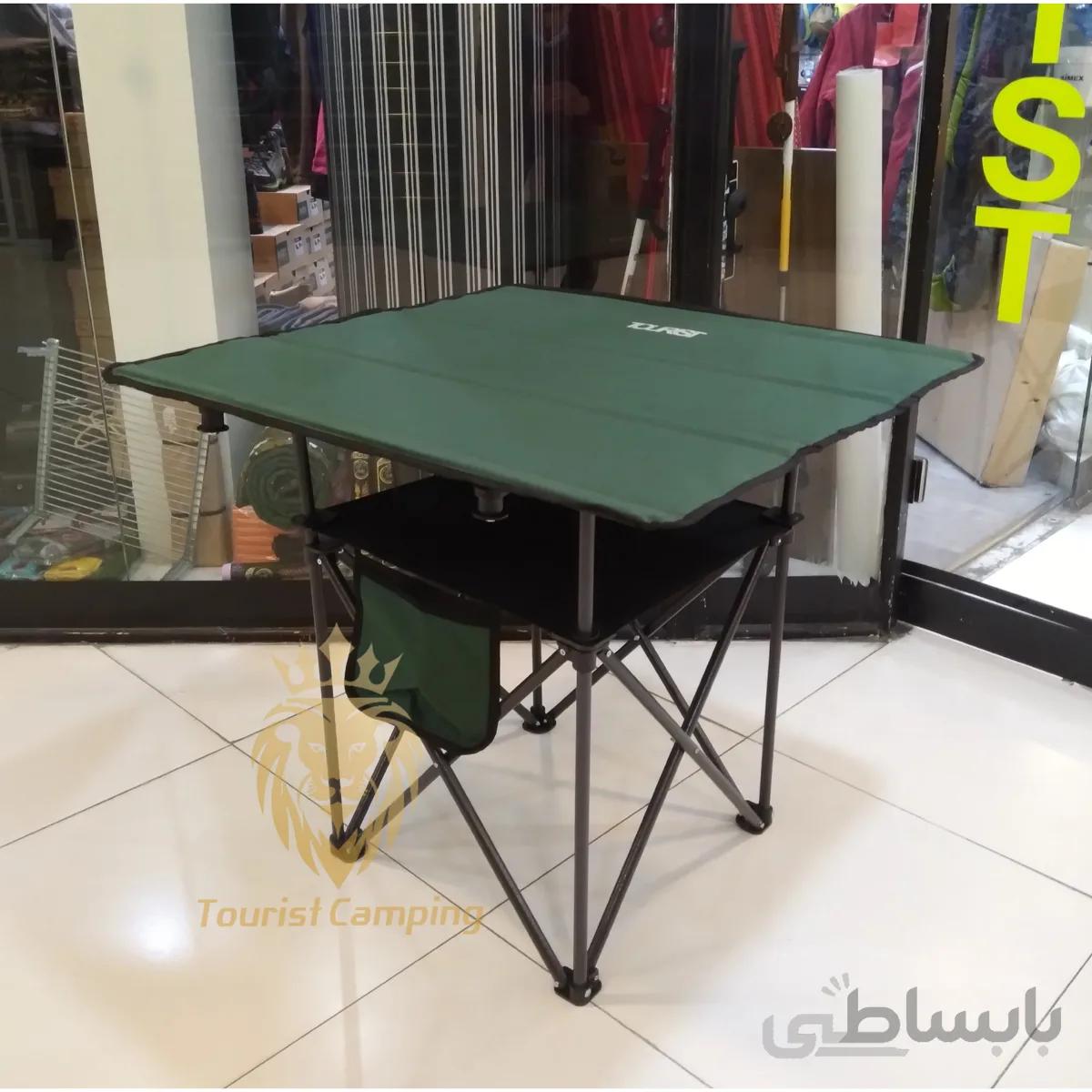 میز تاشو توریست 80در80 سبز یشمی