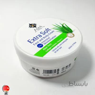 کرم مرطوب کننده دست و صورت آدرا (ADRA) مدل عصاره آلوئه ورا حجم 200 میلی لیتر