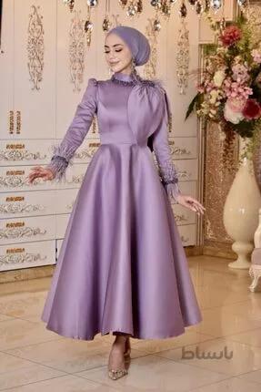 فروش نقدی لباس مجلسی اسلامی زنانه برند MAHİDEVRAN رنگ بنفش کد ty104977492