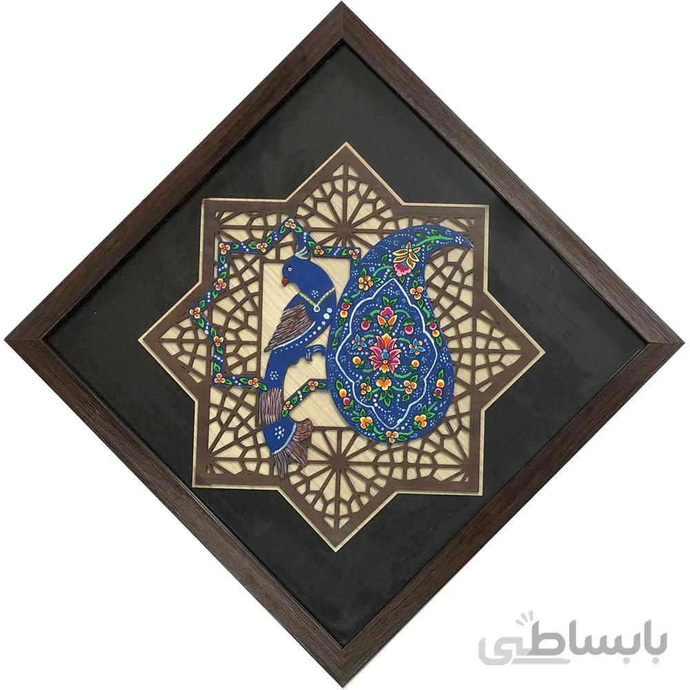 قاب میناکاری مرغ آمین