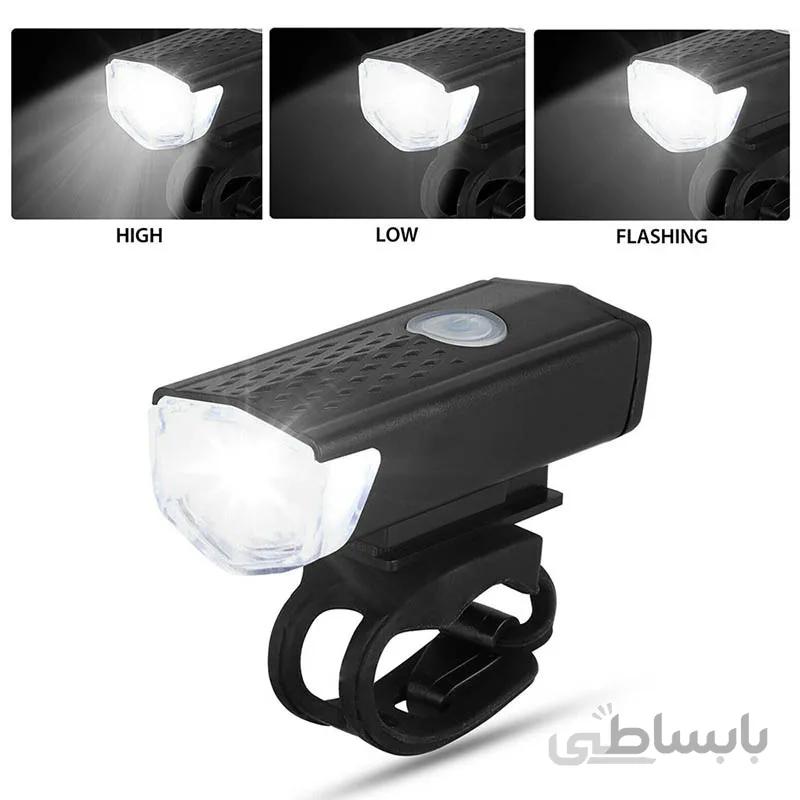 چراغ جلو شارژی دوچرخه