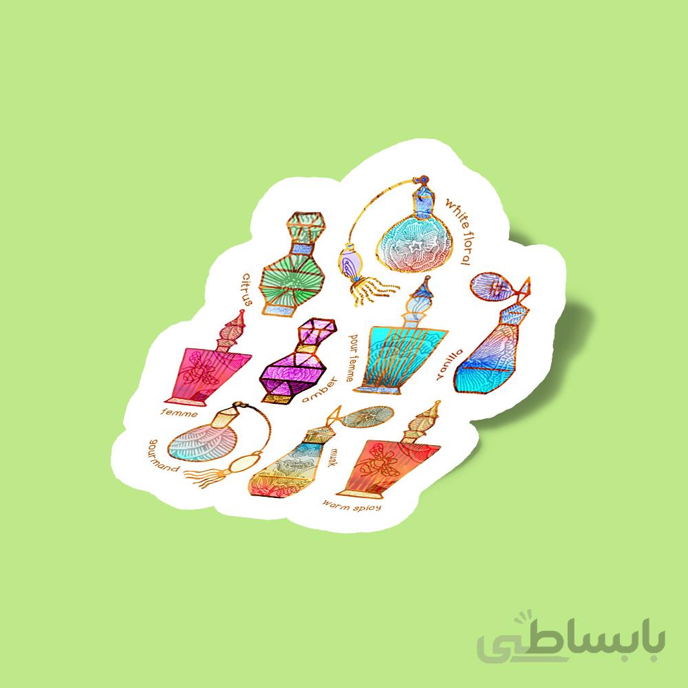 استیکر Vintage Perfume