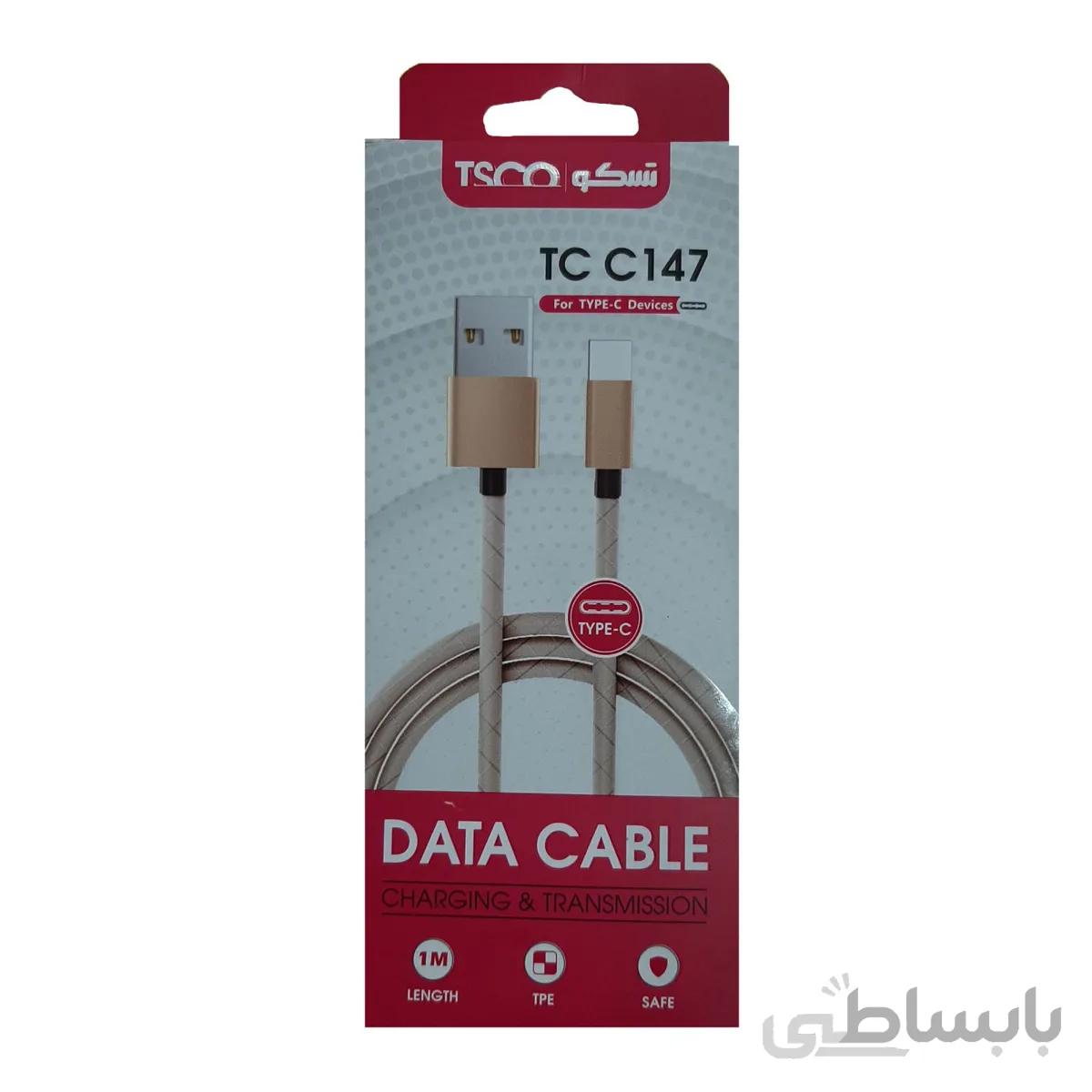 کابل تبدیل USB به USB-C تسکو مدل TCC 147 طول 1 متر