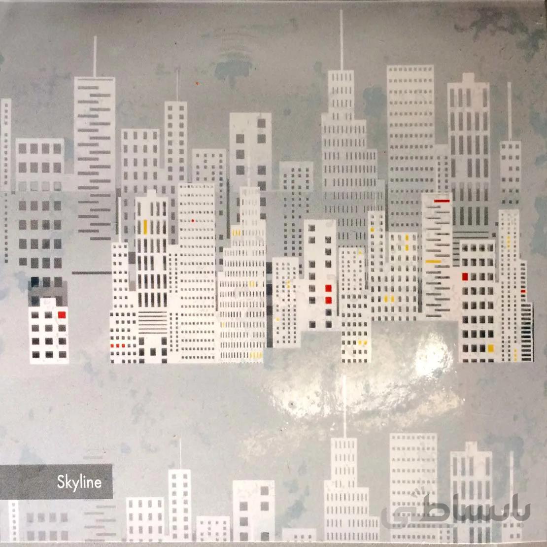 پرده حمام 190*240 رزین تاژ طرح Skyline