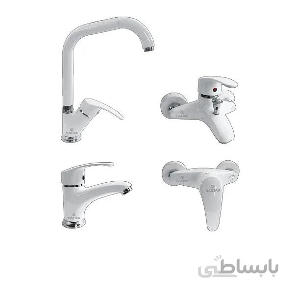 شیراالات رستاک مدل بهار سفید کروم ارسال رایگان