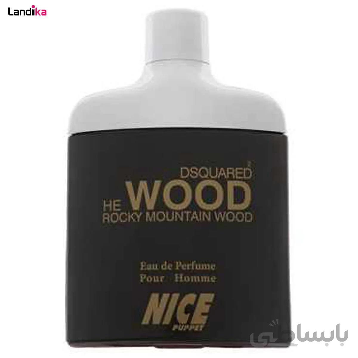ادو پرفیوم مردانه نایس مدل Dsquared He Wood حجم 85 میلی لیتر ا Nice Dsquared He Wood Eau De Parfum For Men 85ml