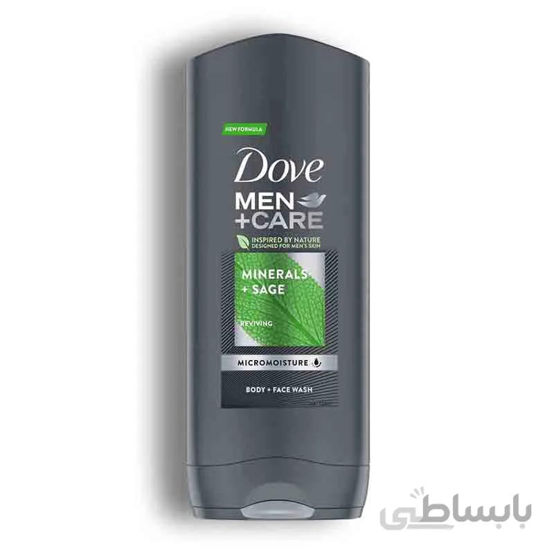 شامپو بدن و صورت مردانه داو Dove مدل Minerals Sage