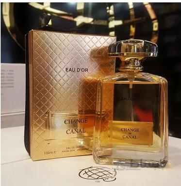 ادکلن زنانه فراگرنس ورد Change De Canal Eau D or حجم 100 میل شنل no 5 پرفیوم
