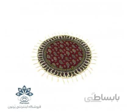 رومیزی / توسینی گرد قلمکاری ممتاز اصفهان طرح بُته جِقه