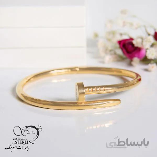 دستبند النگویی زنانه طرح میخ