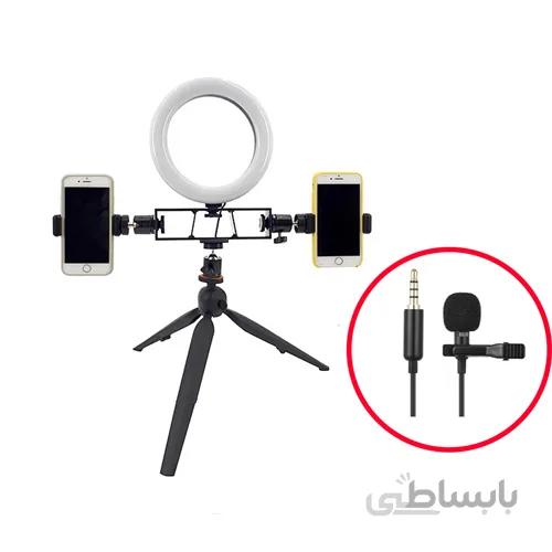 کیت کامل تولید محتوا Ringlight 18cm Plus Kit001