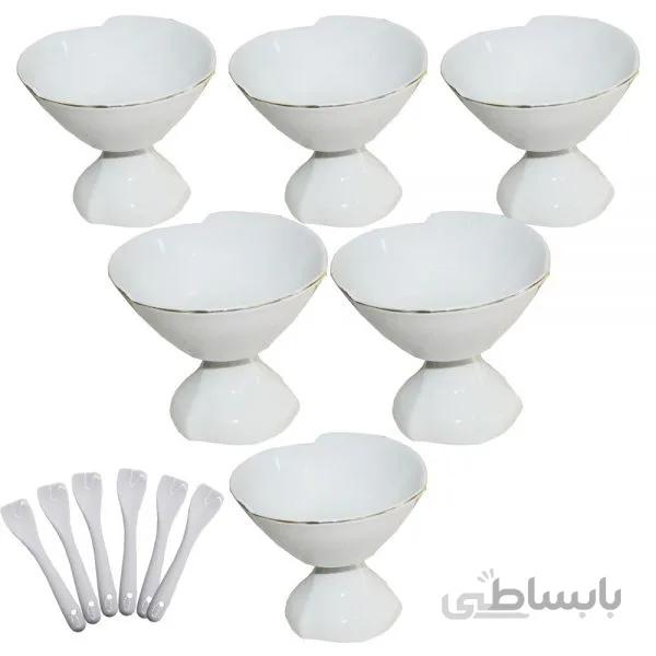 بستنی خوری مدل مهدیس بسته 6 عددی