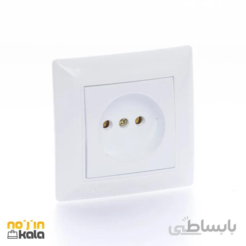 پریز برق ساده ثابت الکتریک مدل پانیذ سفید